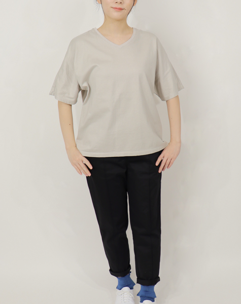 (C-185) V-neck dolman s/s tee