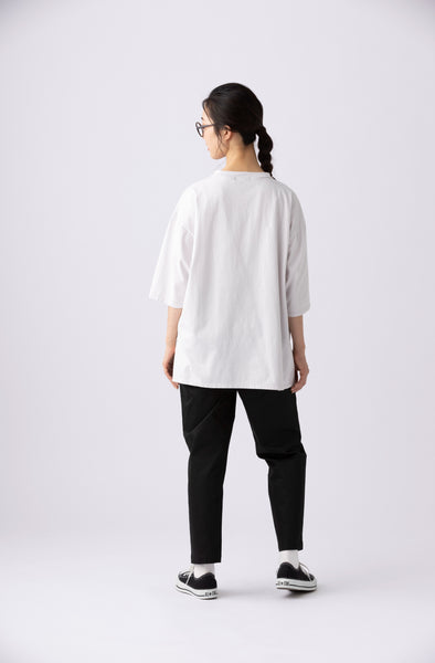 (C-186) Low neck 3/4 tee