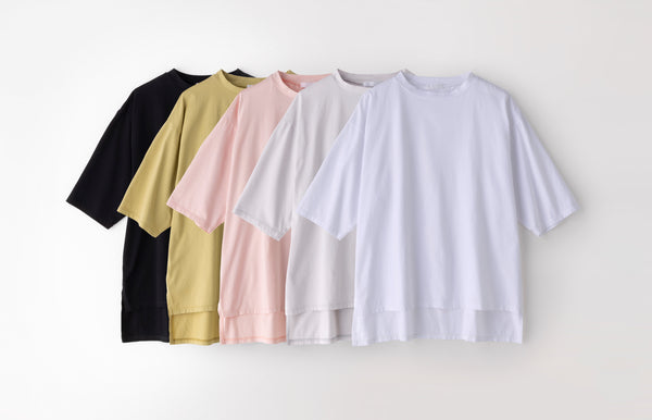 (C-186) Low neck 3/4 tee