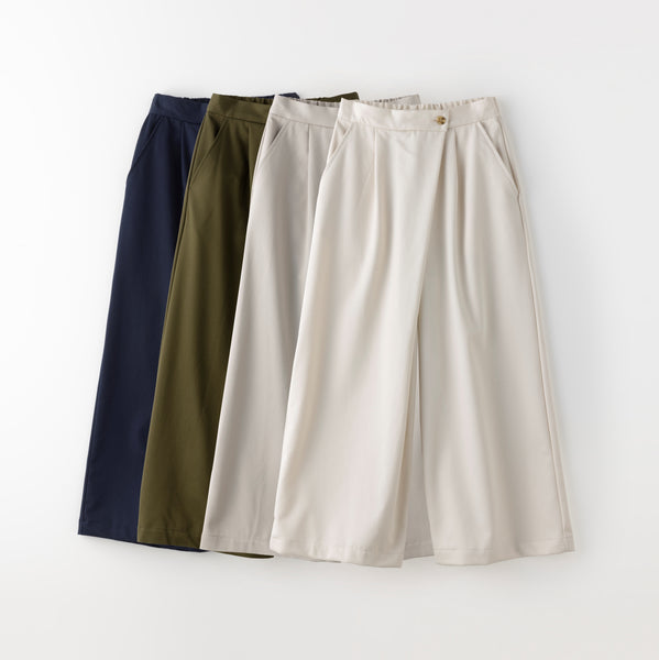 (C-263) Cotton wrap pants