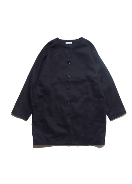 (C-099) Nocollar cotton coat